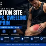 Injection site lumps and swelling after an oil-based injection